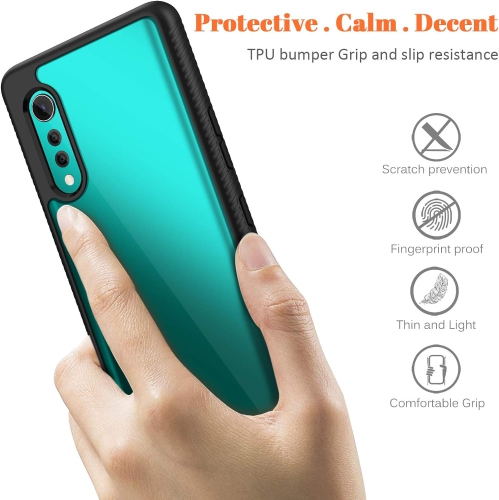 LG Velvet Case 5G, [Scratch Resistant] Shockproof Bumper Clear Rugged Protective Cover for LG Velvet Without