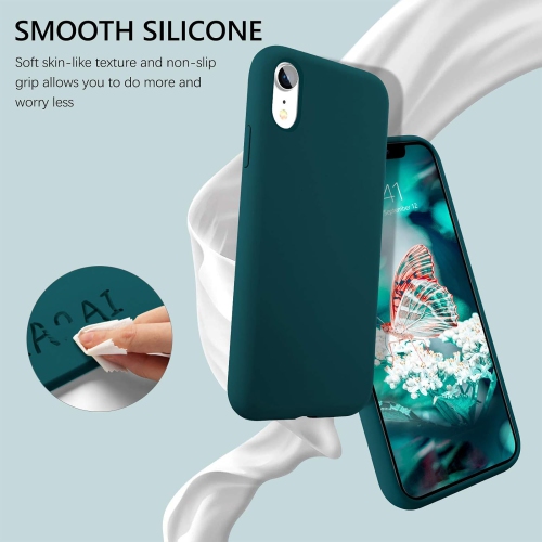 Case for iPhone XR, iPhone XR Case Liquid Silicone Soft Gel Rubber Slim Lightweight Microfiber Lining Cushion