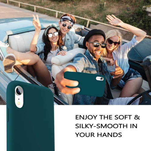 Case for iPhone XR, iPhone XR Case Liquid Silicone Soft Gel Rubber Slim Lightweight Microfiber Lining Cushion
