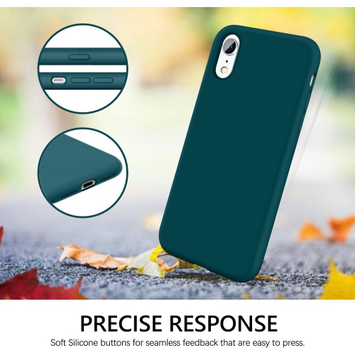 Case for iPhone XR, iPhone XR Case Liquid Silicone Soft Gel Rubber Slim Lightweight Microfiber Lining Cushion