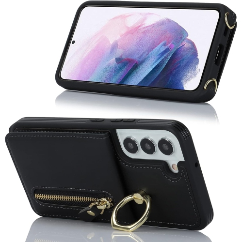 Samsung Galaxy S21 5G Phone Case for Women with Card Holder,Samsung S21 Case Wallet Crossbody Lanyard