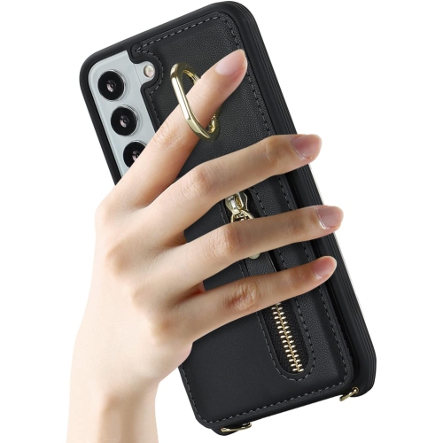 Samsung Galaxy S21 5G Phone Case for Women with Card Holder,Samsung S21 Case Wallet Crossbody Lanyard