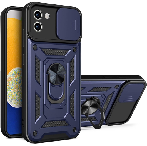 Case for Samsung Galaxy A03 with Slide Camera Cover,Military Grade Heavy Duty Protection Phone Case Cover