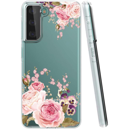 Galaxy S21 5G Case, Samsung S21 Cute Case, Clear Flexible Bumper TPU Soft Rubber Silicone Cover Phone Case