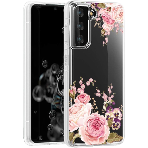 Galaxy S21 5G Case, Samsung S21 Cute Case, Clear Flexible Bumper TPU Soft Rubber Silicone Cover Phone Case