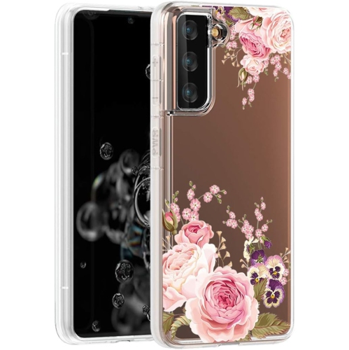 Galaxy S21 5G Case, Samsung S21 Cute Case, Clear Flexible Bumper TPU Soft Rubber Silicone Cover Phone Case