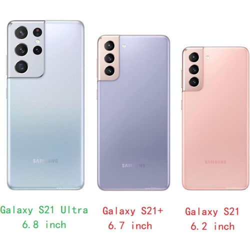 Étui portefeuille à bandoulière amovible pour Galaxy S21 Ultra 5G de Samsung avec porte-carte, rabat en cuir de polyuréthane