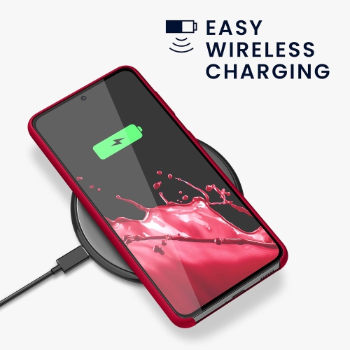 Case Compatible with Samsung Galaxy S21 Case - TPU Silicone Phone Cover with Soft Finish - Sweet Cherry