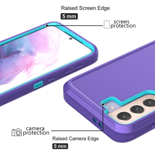 Samsung Galaxy S21 Case, S21 Defender Case Soft TPU Hard PC Heavy Duty Shockproof 3 Layer Cover for Samsung