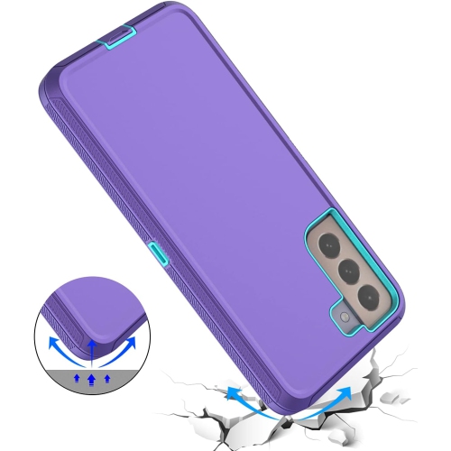 Samsung Galaxy S21 Case, S21 Defender Case Soft TPU Hard PC Heavy Duty Shockproof 3 Layer Cover for Samsung