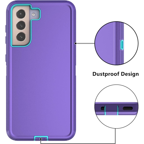 Samsung Galaxy S21 Case, S21 Defender Case Soft TPU Hard PC Heavy Duty Shockproof 3 Layer Cover for Samsung