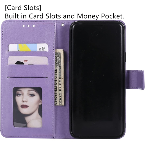 Couverture pour téléphone Mandala pour Galaxy S9 plus de Samsung, étui à rabat ultramince avec fente pour carte, fermeture magnétique