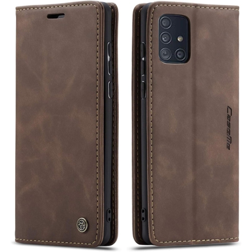 Galaxy A71 Case Leather Wallet Case Classic Design with Card Slot