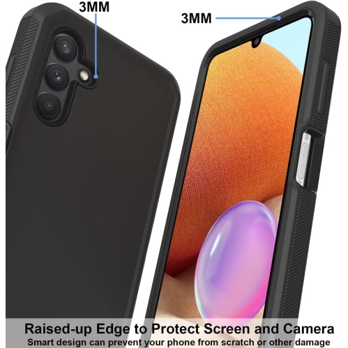 for Samsung A13 5G Case, Defender Case Soft TPU Hard PC Heavy Duty Shockproof 3 Layer Cover for Samsung Galaxy
