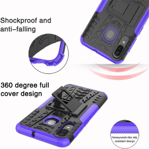 Samsung A20 Phone Case, Samsung A50 Phone Case, Shockproof Slim Protective with Kickstand Hard Phone Cover