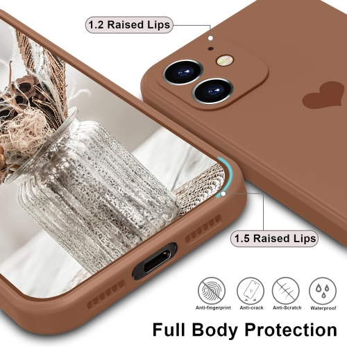 iPhone 11 Case, Phone Case iPhone 11, Slim Silicone Cute Heart Design Shockproof Protective Soft Bumper Drop