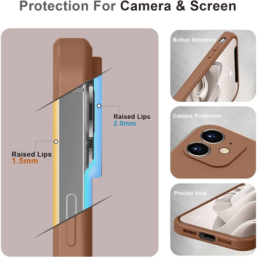 iPhone 11 Case, Phone Case iPhone 11, Slim Silicone Cute Heart Design Shockproof Protective Soft Bumper Drop