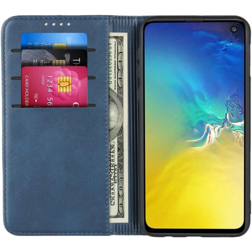 Étui portefeuille pour Galaxy S10e de Samsung, étui-portefeuille magnétique en polyuréthane de qualité supérieure avec support pour cartes et béquille