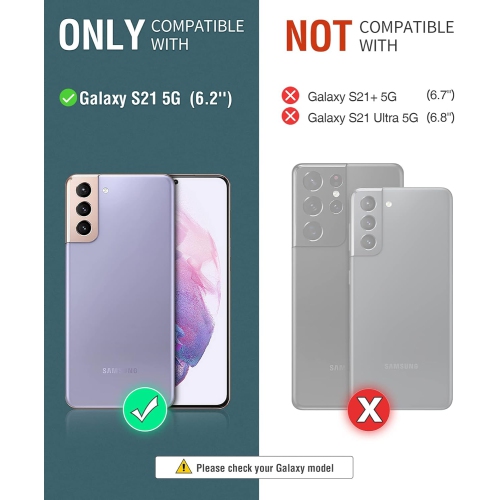 Samsung Galaxy S21 Case,PU Leather Flip Samsung S21 Retro Wallet 5G Case with RFID Blocking Kickstand Magnetic