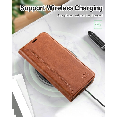 Samsung Galaxy S21 Case,PU Leather Flip Samsung S21 Retro Wallet 5G Case with RFID Blocking Kickstand Magnetic