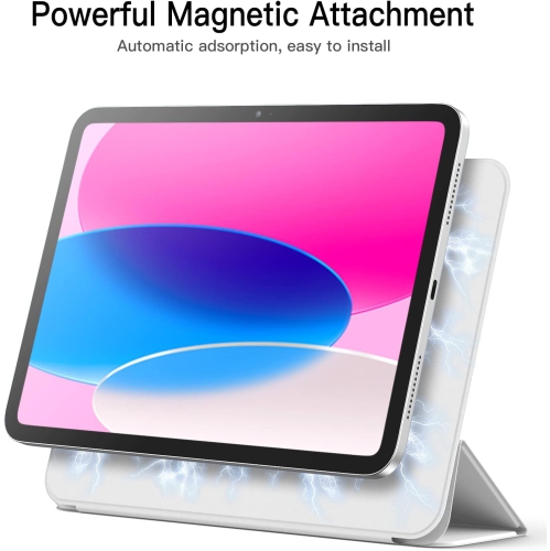 Magnetic Case for iPad 10, Magnetic Attachment, Slim Tablet Cover