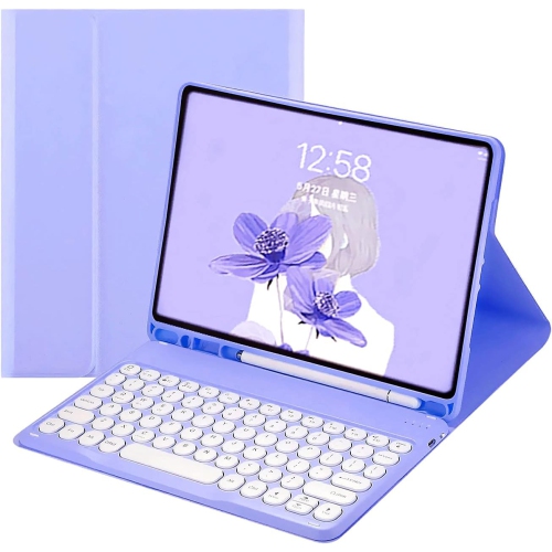 2021 nouvel étui-clavier iPad mini 6 iPad mini étui-clavier Bluetooth 6th  génération 8,3 po joli clavier rond