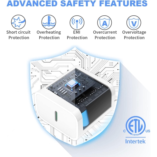 USB C Charger, 2Pack 20W Fast Charger Block, PD USB C iPhone Charger Adapter 20W Charger Cube for iPhone 14/13/13