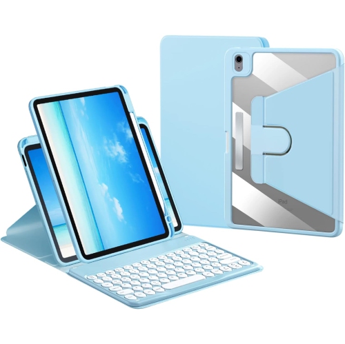 Étui-clavier pour iPad Air de 5th génération 2022/Air 4th de 2020 10,9  génération, étui rotatif pour iPad Pro 11 2021/2020/2018.360