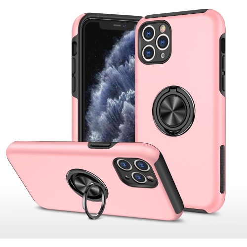 WC  Iphone 15 Plus - Shockproof 360 Magnetic Protective Case With Ring Holder, Kick Stand for Apple Iphone 15 Plus - In Pink