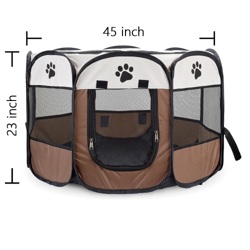 Caisson de fenouil portatif pliable pour animal de compagnie d'AxGear pour chat de chien Tente de camping