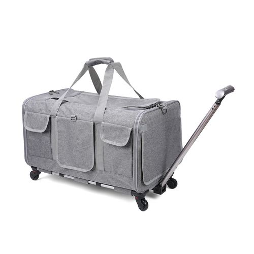 axGear Rolling Pet Carrier Trolley Wheels Dog Cat Traveling Camping