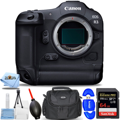 Canon EOS R3 Mirrorless Digital Camera (Body Only) 7PC Accessory