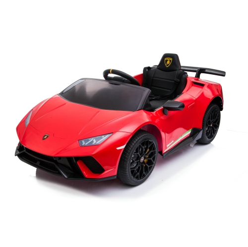 SONICTECK  Kids Ride On Car Lamborghini Huracan Performante Spyder 12Volts Electric Ride On Car 4X4 W/ Remote Bluetooth