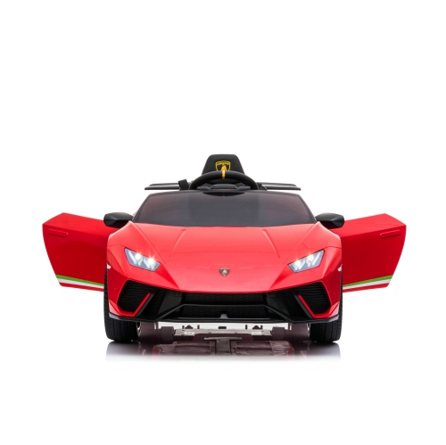 SONICTECK Kids Ride on Car Lamborghini Huracan Performante Spyder 12Volts Electric Ride on Car 4x4 W/ Remote Bluetooth