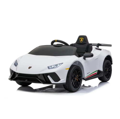 SONICTECK Kids Ride on Car Lamborghini Huracan Performante Spyder 12Volts Electric Ride on Car 4x4 W/ Remote Bluetooth