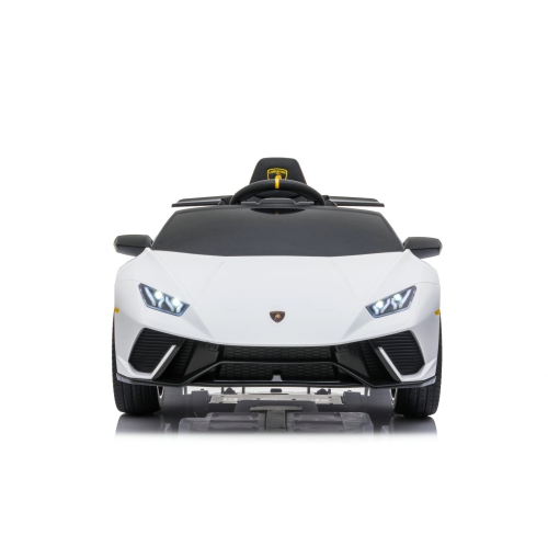 SONICTECK Kids Ride on Car Lamborghini Huracan Performante Spyder 12Volts Electric Ride on Car 4x4 W/ Remote Bluetooth