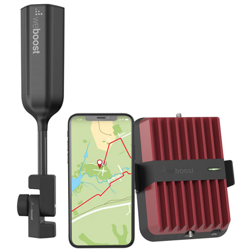 Trousse d'amplification de signal cellulaire pour véhicule DriveReach de weBoost - Noir/Rouge