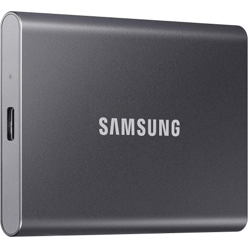 SAMSUNG  Refurbished (Good)- T7 1Tb USB 3.2 External Solid State Drive (Mu-PC1T0T/am) - - English In Grey