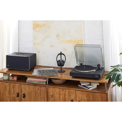 Tourne-disque Bluetooth à courroie Spinner de JBL - Doré