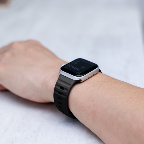 Band & Bezel Sporty Apple Watch Band - Premium FKM Apple Watch Bands, iWatch Bands - Apple Watch Strap for all Sizes Watch Series 9 Ultra 8 7 6 5 4 3