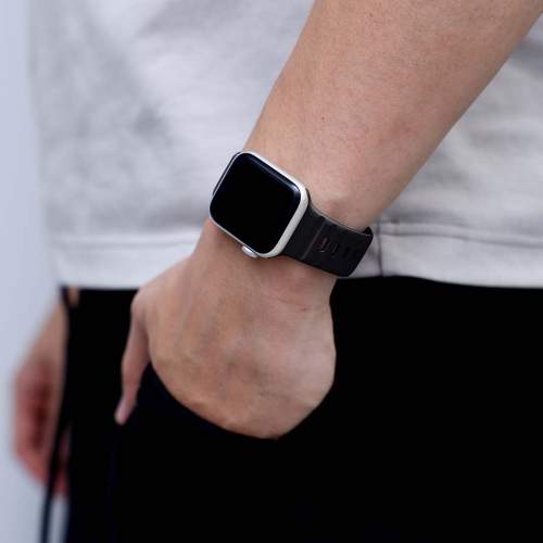 Band & Bezel Sporty Apple Watch Band - Premium FKM Apple Watch Bands, iWatch Bands - Apple Watch Strap for all Sizes Watch Series 9 Ultra 8 7 6 5 4 3