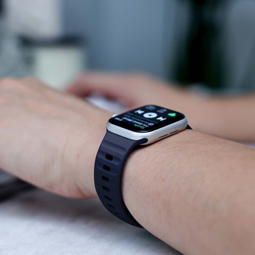 Band & Bezel Sporty Apple Watch Band - Premium FKM Apple Watch Bands, iWatch Bands - Apple Watch Strap for all Sizes Watch Series 9 Ultra 8 7 6 5 4 3