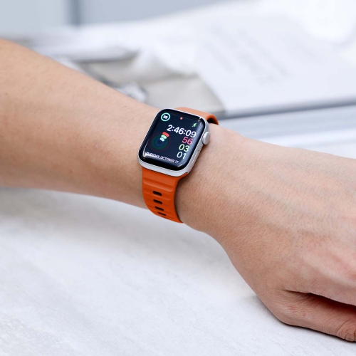 Band & Bezel Sporty Apple Watch Band - Premium FKM Apple Watch Bands, iWatch Bands - Apple Watch Strap for all Sizes Watch Series 9 Ultra 8 7 6 5 4 3