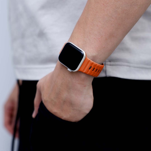 Band & Bezel Sporty Apple Watch Band - Premium FKM Apple Watch Bands, iWatch Bands - Apple Watch Strap for all Sizes Watch Series 9 Ultra 8 7 6 5 4 3