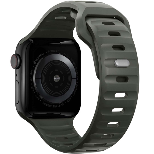 Band & Bezel Sporty Apple Watch Band - Premium FKM Apple Watch Bands, iWatch Bands - Apple Watch Strap for all Sizes Watch Series 9 Ultra 8 7 6 5 4 3