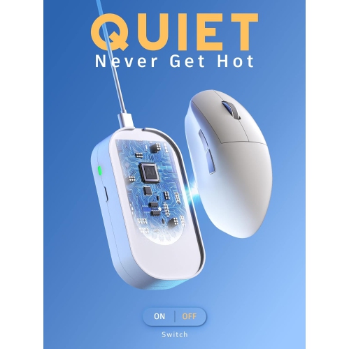 B Mouse Jiggler Undetectable, Automatic Mouse Mover Device for Computer Laptop Awake, No Software & Driver with ON/Off Switch Mouse Shaker, Work from