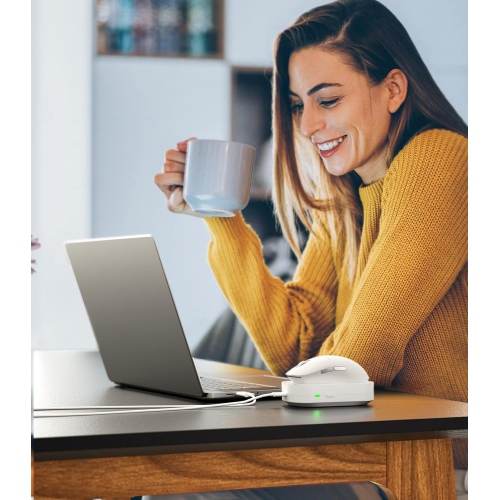 B Mouse Jiggler Undetectable, Automatic Mouse Mover Device for Computer Laptop Awake, No Software & Driver with ON/Off Switch Mouse Shaker, Work from