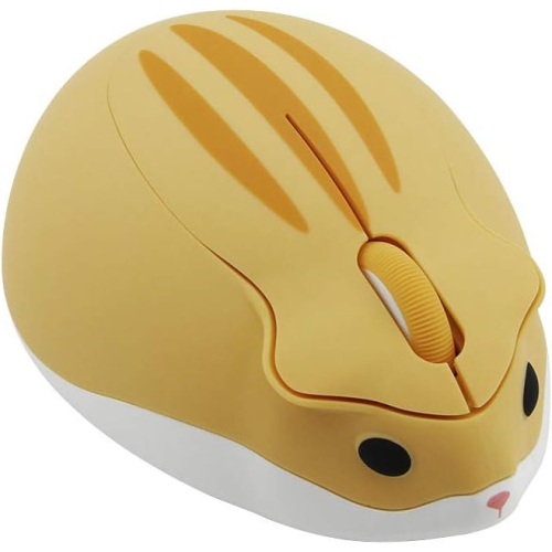 2.4GHz Wireless Mouse Cute Hamster Shape Less Noice Portable Mobile Optical 1200DPI USB Mice Cordless Mouse for PC Laptop Computer Notebook MacBook