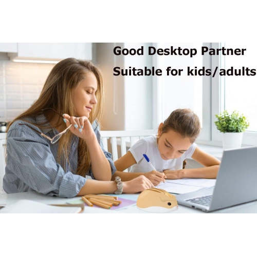 2.4GHz Wireless Mouse Cute Hamster Shape Less Noice Portable Mobile Optical 1200DPI USB Mice Cordless Mouse for PC Laptop Computer Notebook MacBook