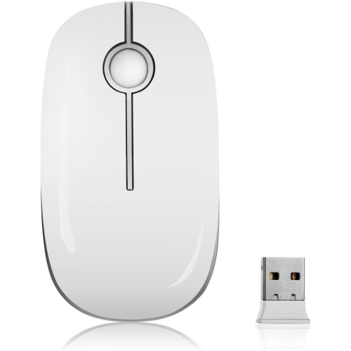 Wireless Mouse, V 2.4G Slim Portable Computer Mice with Nano Receiver for Notebook, PC, Laptop, Computer